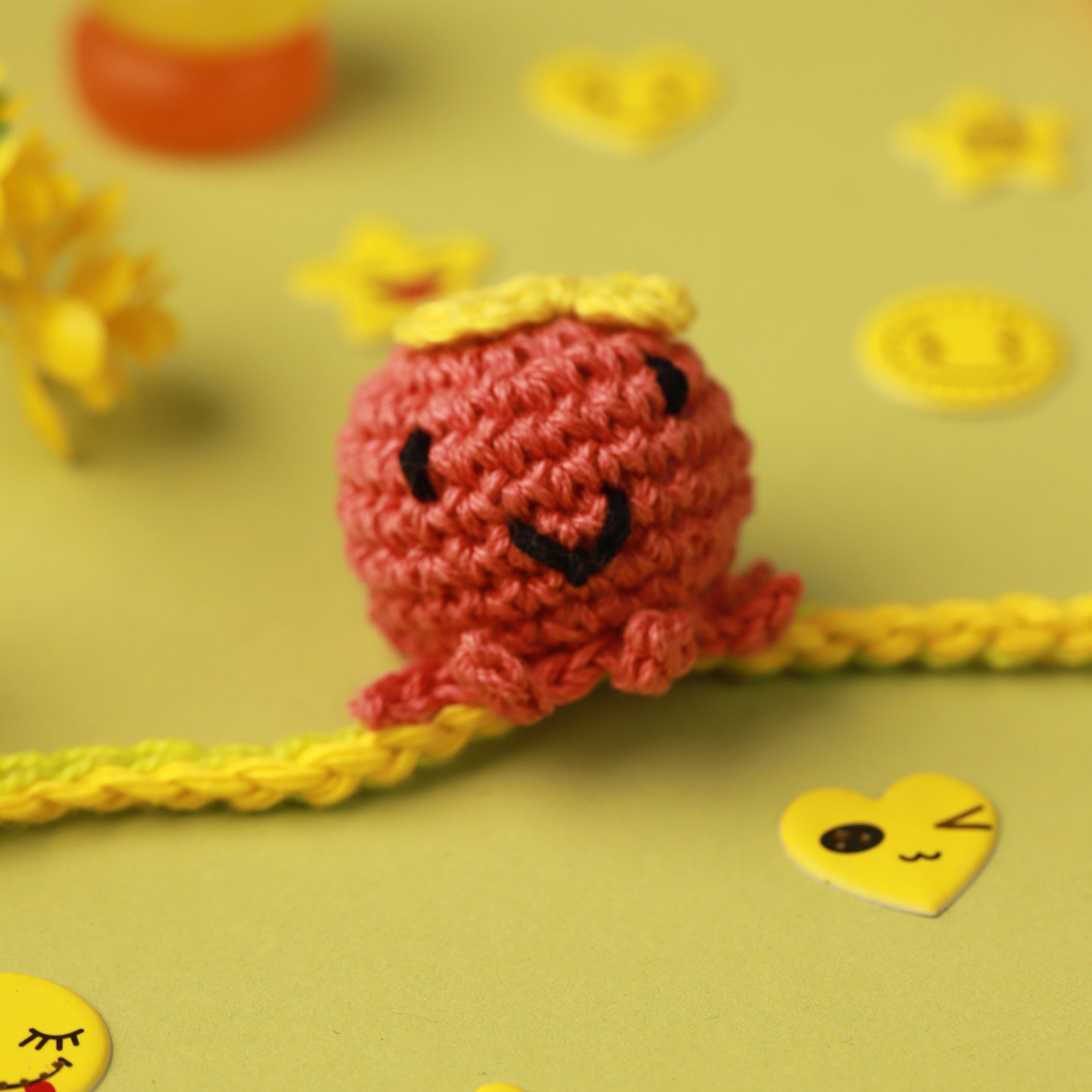 Cute Octopus Crochet Kid's Rakhi