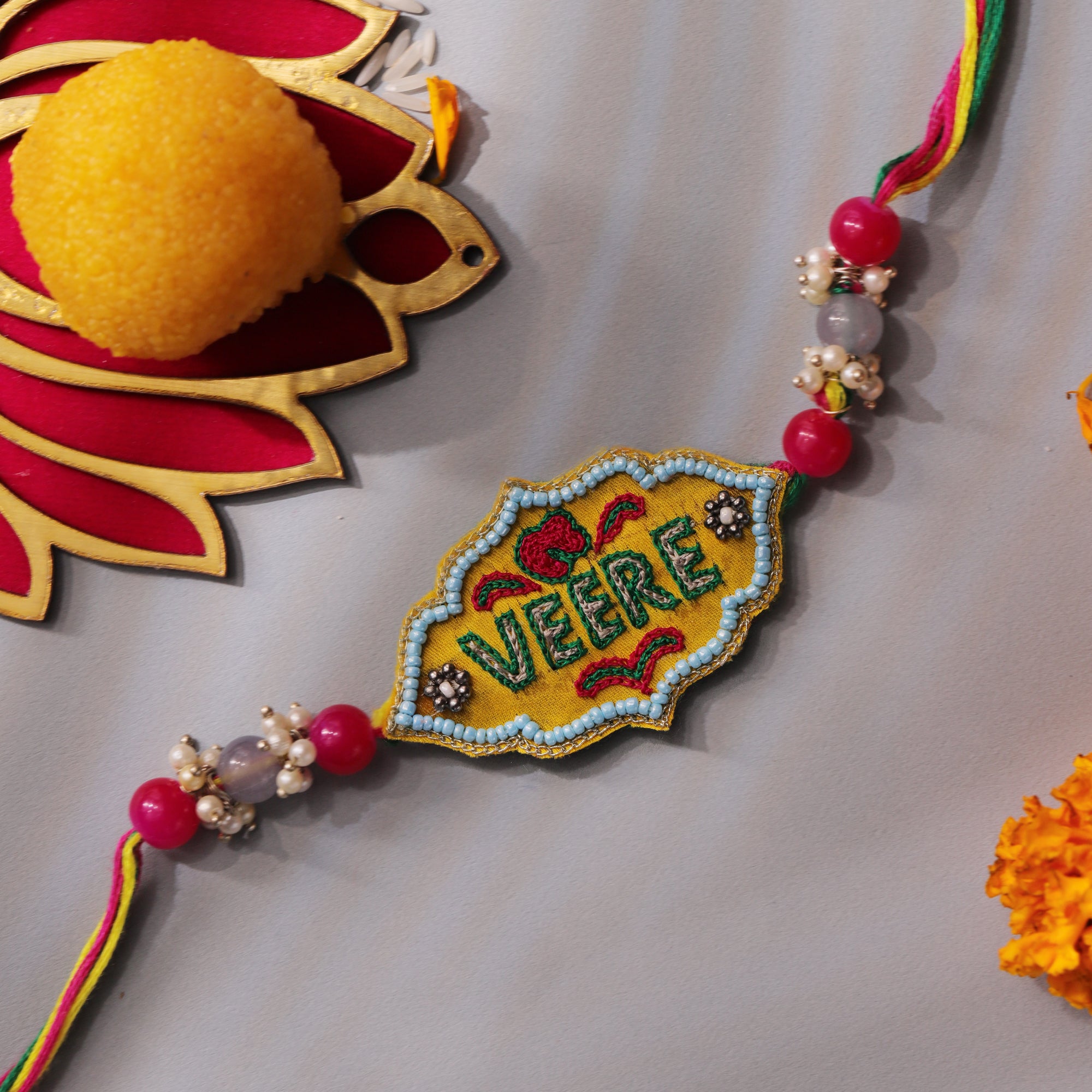 Handmade Beaded Veere Rakhi