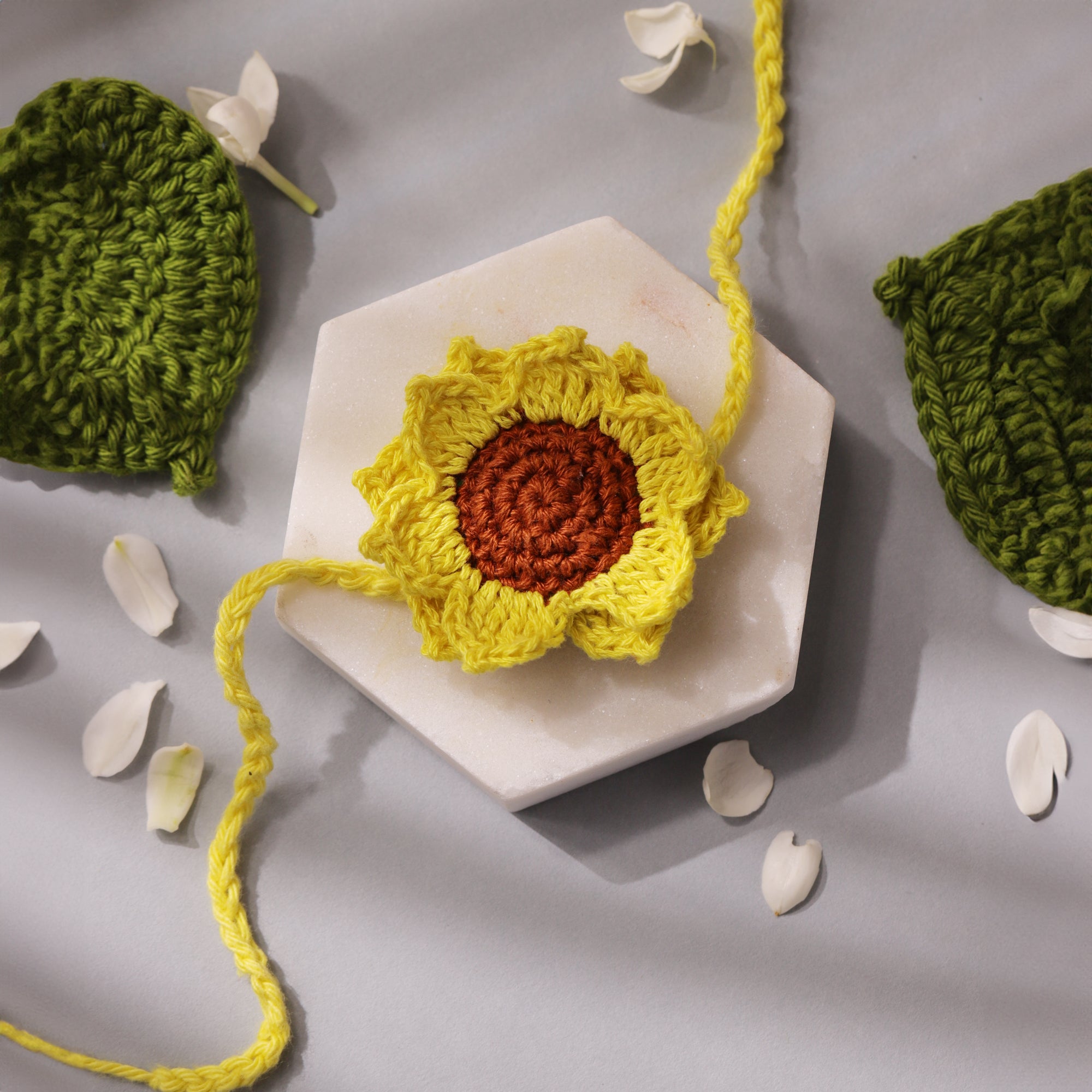 Sunflower Crochet Plantable Rakhi